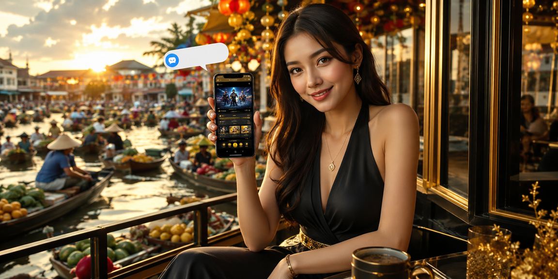Người chơi tại Cần Thơ thưởng thức cà phê và đặt cược esports trên điện thoại với giao diện tiếng Việt