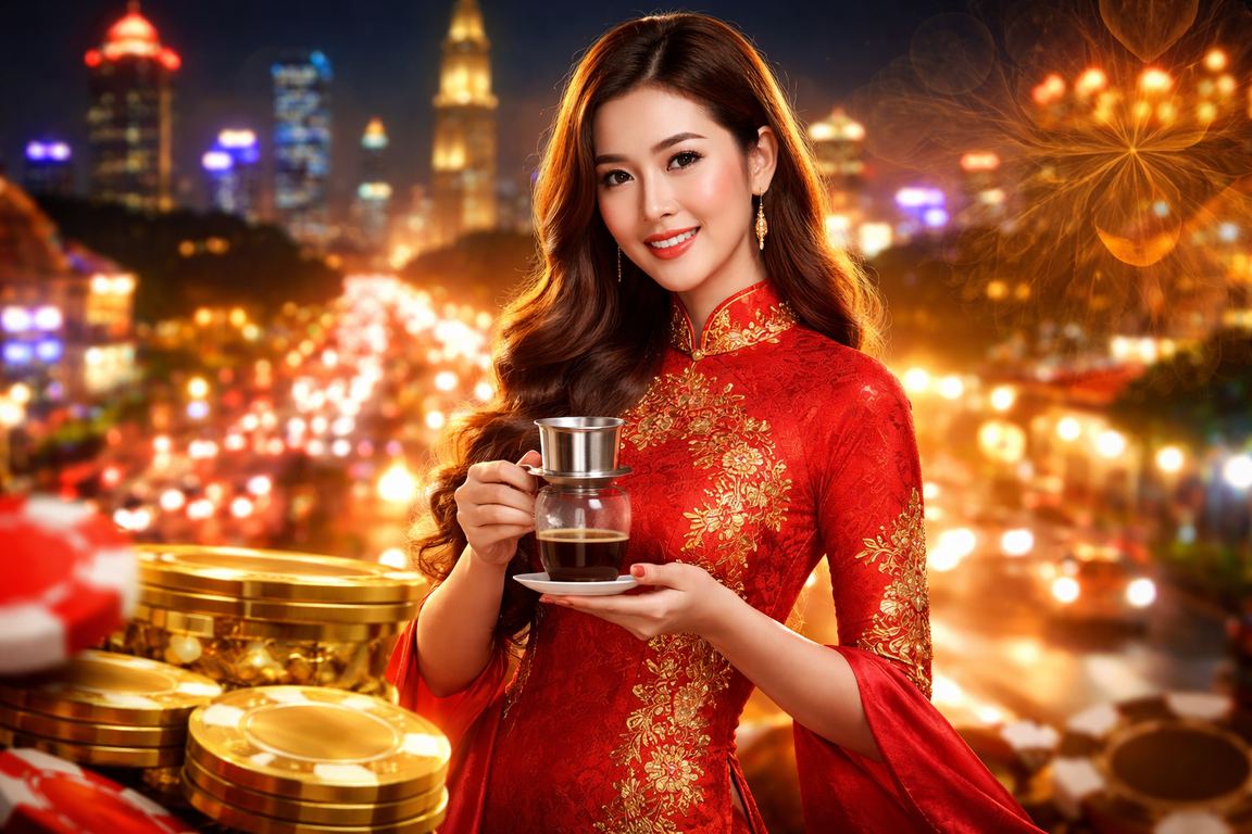 Người dùng tại Hồ Chí Minh thưởng thức cà phê và đăng ký tài khoản cá cược trực tuyến